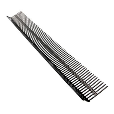 Closoir peigne rigide pour ventilation basse et protection 1 m x 75 mm - Rouge