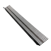 Closoir peigne rigide pour ventilation basse et protection 1 m x 75 mm - Rouge