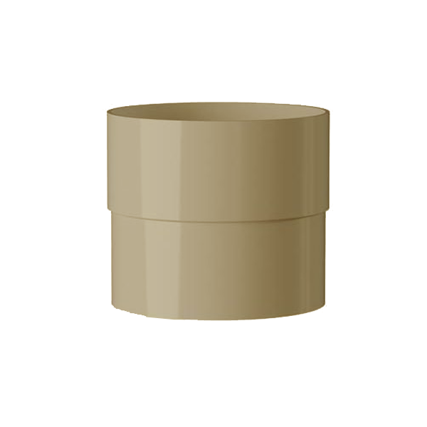 Manchon mâle-femelle MEP 80M pour tuyau de descente de gouttière de 80 mm  - PVC Sable