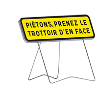 JH 1000X300 T1 PIETONS PRENEZ ... EN FACE PIED LYONNAIS