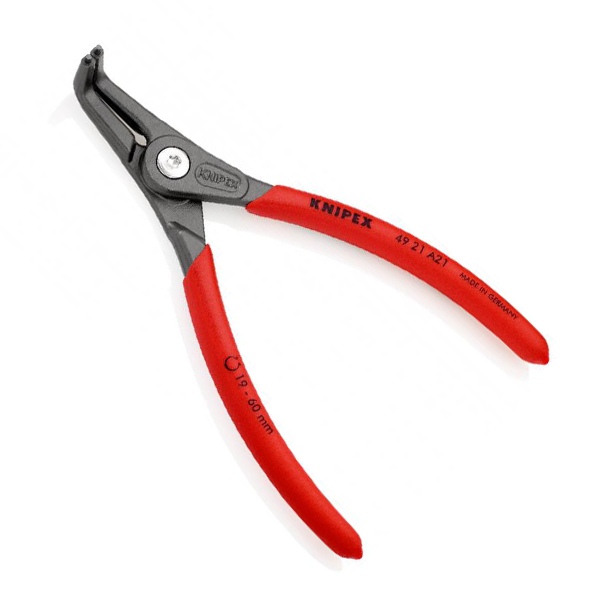 Pince de précision coudée à circlips bagues extérieures Ø 19-60 mm Knipex - Longueur 165 mm