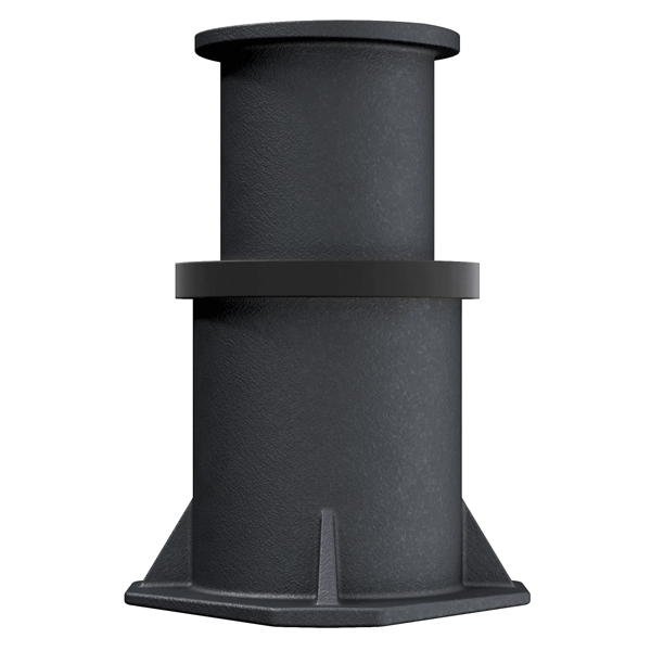 Bouche à clé Ronde réhaussable en fonte - hauteur de réglage 110 mm - pour réseaux eaux pluviales et eaux usées