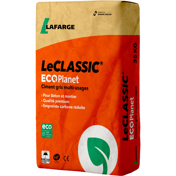 Ciment Le Classic ECOPlanet 32,5R CE NF - Lafarge - en sac Protect de 35 KG