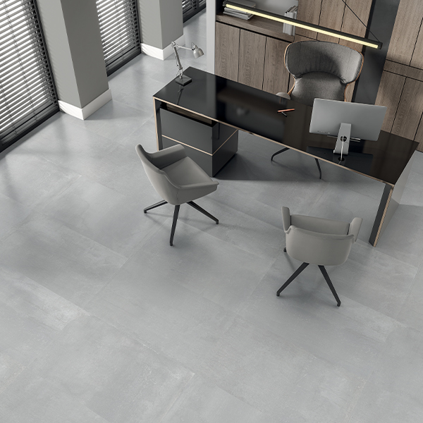 Carrelage sol intérieur effet "métal" NEW METAL grès cérame émaillé rectifié - Perla - 60 CMx60 CM ép.8 MM