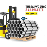 Tube PVC évacuation NFE + NFMe D100 4M