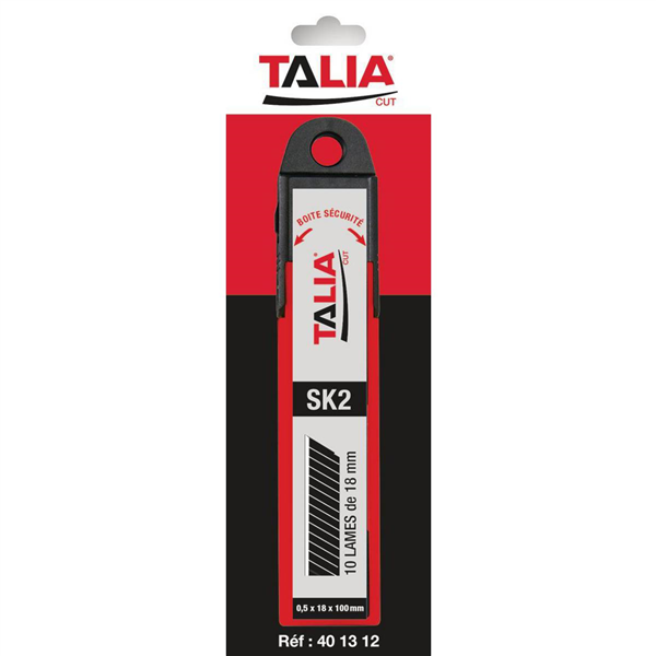 10 LAMES DE 18 MM AUTO-CASSANTES SK2 (BLISTER)