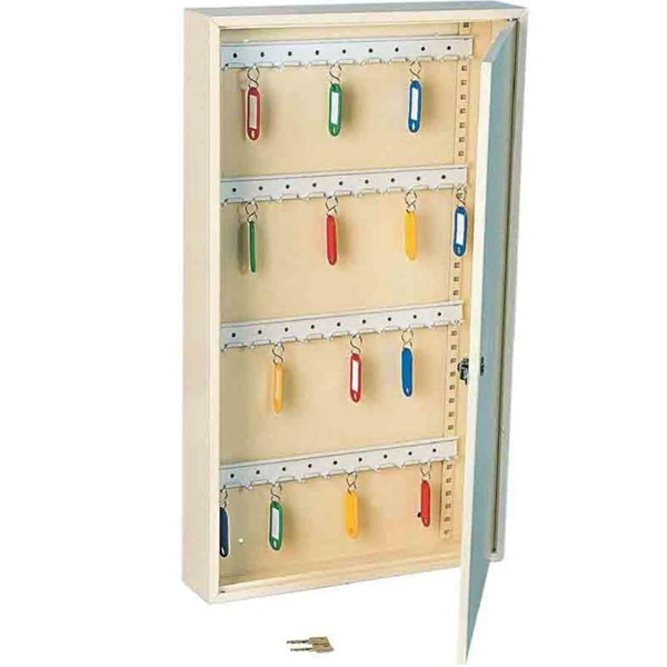 Armoire à clé murale Decayeux fermeture à barillet pour 50 clés avec barrettes réglables