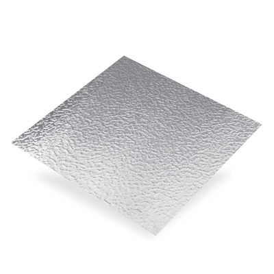 Plaque en Aluminium brut granite - 1000 x 500 mm - épaisseur 0.5 mm