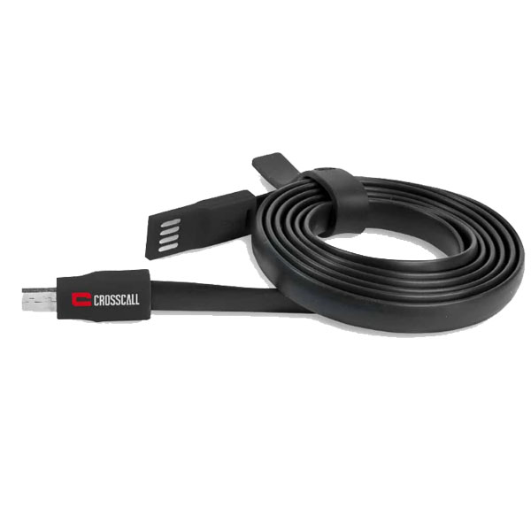Cable USB - Micro-USB (Charge & Synchro) Longueur 2m - Noir - Français