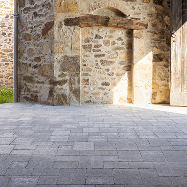 Pavé béton décoratif vieilli - Maubec - 3 formats 15 x 15 cm - 15 x 22.5 cm - 22.5 x 30 cm - Gris nuancé