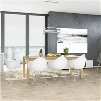 Carrelage de sol intérieur effet bois Shabby Wood - grès cérame émaillé Bianco - 60 CM x 15 CM - épaisseur 8 MM