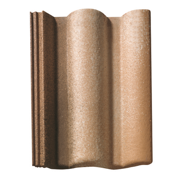 Tuile béton grand moule à fort galbe - Plein Ciel - Dune sable - 42 x 33.2 cm