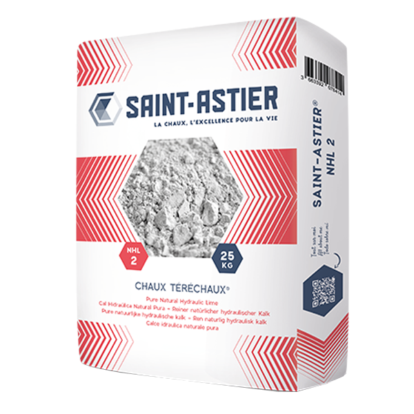 Chaux naturelle faiblement hydraulique NHL 2 - Téréchaux - sac de 25 kg