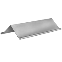 Faîtage simple à 90° en zinc naturel VMZINC avec ourlets - développé de 333 MM - ép. 0,65 MM - 2,00 M