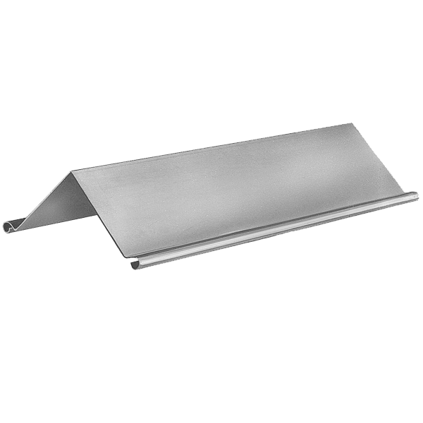 Faîtage simple à 90° en zinc naturel VMZINC avec ourlets - développé de 333 MM - ép. 0,65 MM - 2,00 M