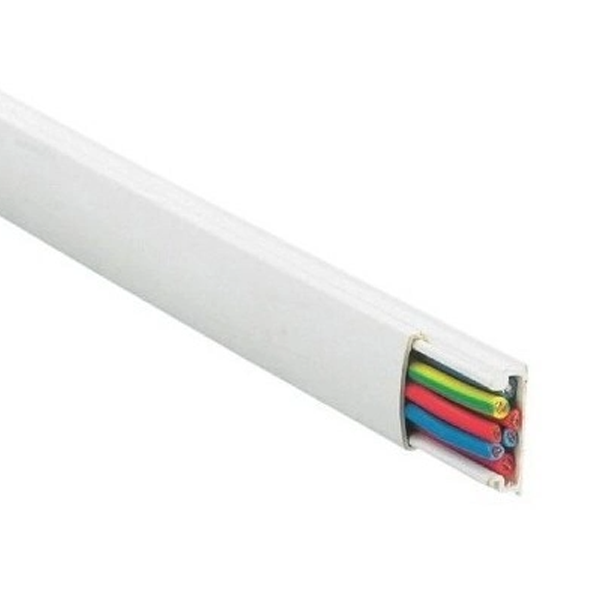 Moulure monocanale Debflex coloris blanc 30 x 10 mm longueur 2 mètres