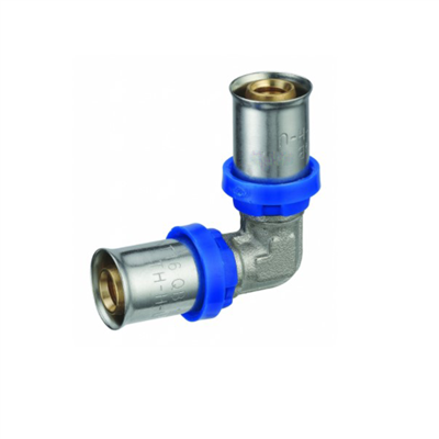 Raccord à sertir coude égal en laiton diamètre 20 mm pour tube multicouches TH H U