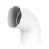 Coude cylindrique Nicoll pour tube de descente - Femelle/Femelle - Diamètre 80 mm - Angle 67°30 - Techtan - Blanc