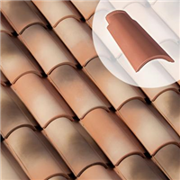 Demi-tuile en terre cuite Galléane 12 - Silvacane littoral