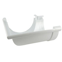 Angle de gouttière Nicoll - Demi-rond de 33 - Angle 90° - Longueur 235 mm - Techtan - Blanc
