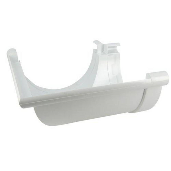 Angle de gouttière Nicoll - Demi-rond de 33 - Angle 90° - Longueur 235 mm - Techtan - Blanc
