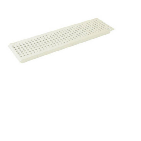 Grille PVC pour caniveaux de piscine - Connecto A15 Gris clair - largeur int. 100 mm - longueur 0.5 m