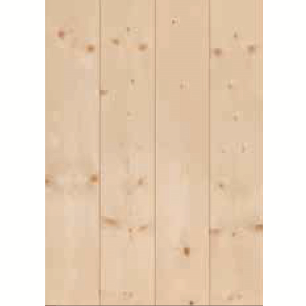 Lambris intérieur en sapin du nord non traité raboté - Profil Simple Mouchette - 10 x 90 mm - L.2,65 M