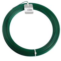 Fil de tension extrudé acier plastifié pour grillage - Vert - Diamètre 2,4 MM - Longueur 100,00 M