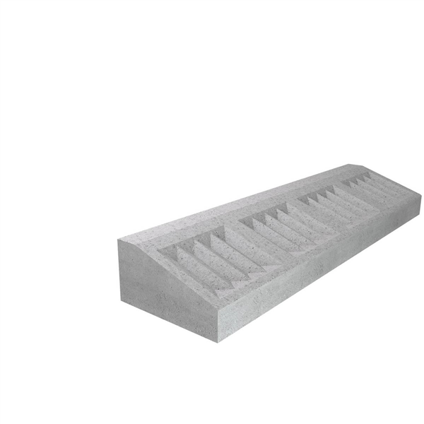 BORDURE ILOT I1 1.00 ML CE 6.0 NF U - BETON GRIS