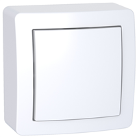 Interrupteur va-et-vient avec cadre en saillie Schneider Alréa - blanc polaire - 10 A à 250 V CA