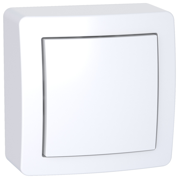 Interrupteur va-et-vient avec cadre en saillie Schneider Alréa - blanc polaire - 10 A à 250 V CA