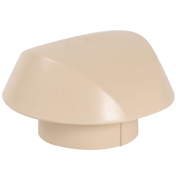 Chapeau de ventilation de toit simple Nicoll Atemax VVS10 - femelle Ø 100 MM - PVC Sable