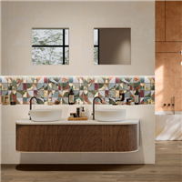 Carrelage mural en grès cérame rectifié Hygge Décor - 100,0 cm x 40,0 cm - ép. 7,00 mm - Fascia Meraky