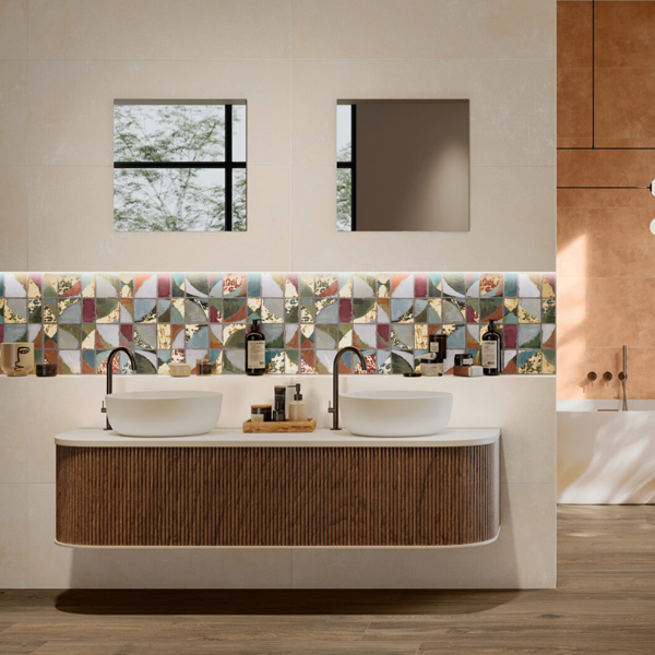 Carrelage mural en grès cérame rectifié Hygge Décor - 100,0 CM x 40,0 CM - ép. 7,00 MM - Fascia Meraky