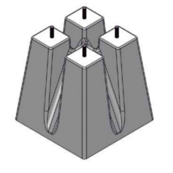 SOCLE CAND 5/7 ENTR 20 TIGES D24