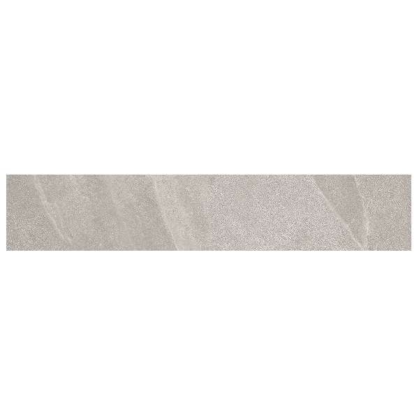 Plinthe carrelage effet pierre en grès cérame - Titano - 60,0 CM x 7,5 CM - Cenere