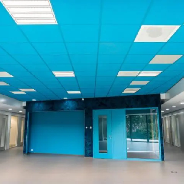 Dalle faux plafond 60x60 cm - Tonga A 22 - Bords droits - Couleur Turquoise - ép. 22 mm