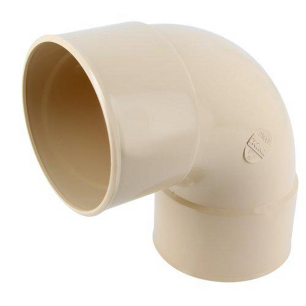 Coude femelle/femelle Nicoll pour tube de descente - Angle 87°30 - Diamètre 100 mm - Techtan Sable