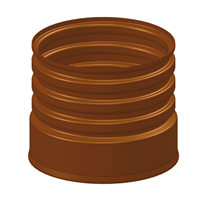 WAVIN TEGRA-Tegra 600/1000 G2 Rehausse Longueur=0,6 brun