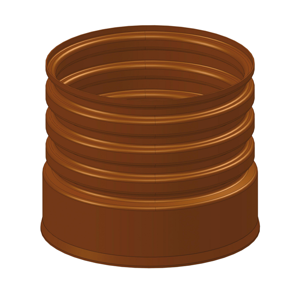 WAVIN TEGRA-Tegra 600/1000 G2 Rehausse Longueur=0,6 brun