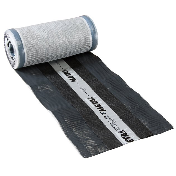 Closoir souple ventilé Metalroll Monier pour faîtage et arêtier - Ardoise - 32-38 CM - rouleau de 5 M