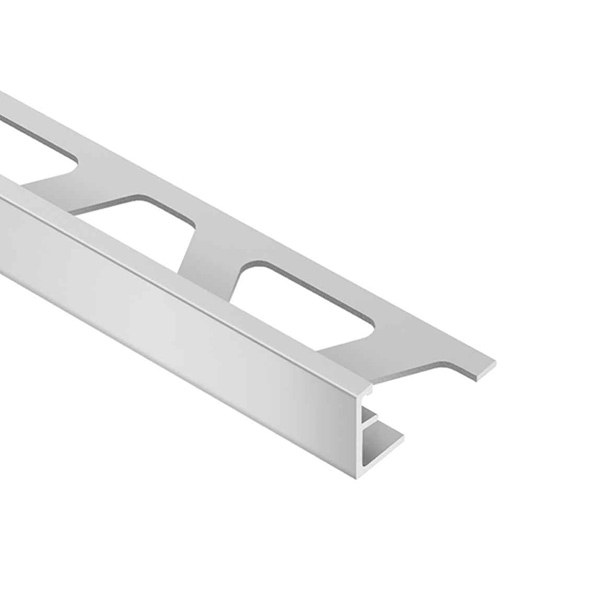 Baguette finition carrelage - protection et décoration des chants - Schlüter Schiene - Aluminium naturel mat - Haut. 8,0 MM x Long. 2,50 M