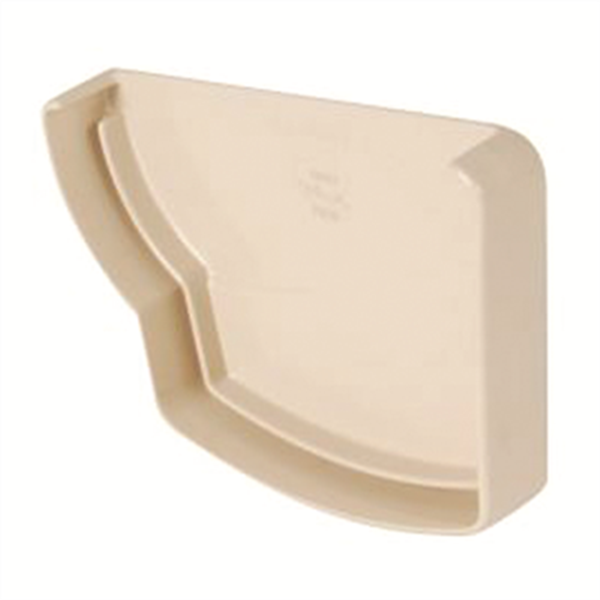 Fond de naissance gauche Nicoll pour gouttière - Longueur 137 mm - Épaisseur 22 mm - Techtan - Sable