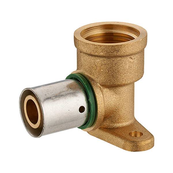 Raccord PER coude en applique à sertir Diamètre 12 - 1/2F