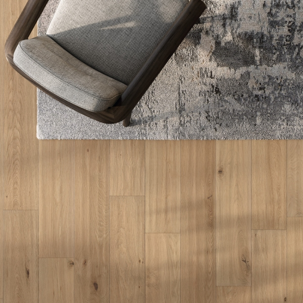 Carrelage effet bois en grès cérame pour sol et mur intérieur - Log - 120 x 20 cm - ép. 9 mm - Icon Oak