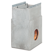 Avaloir eau pluviale pour caniveau en béton BIRCOsir DN 200 avec sécurité anti-soulèvement - Longueur 500 mm