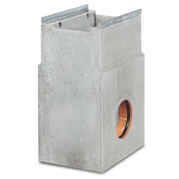 Avaloir eau pluviale pour caniveau en béton BIRCOsir DN 200 avec sécurité anti-soulèvement - Longueur 500 mm