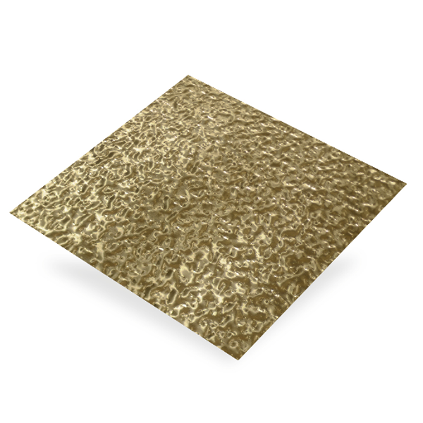 Plaque en Aluminium brut granite brun - 1000 x 500 mm - épaisseur 0.4 mm