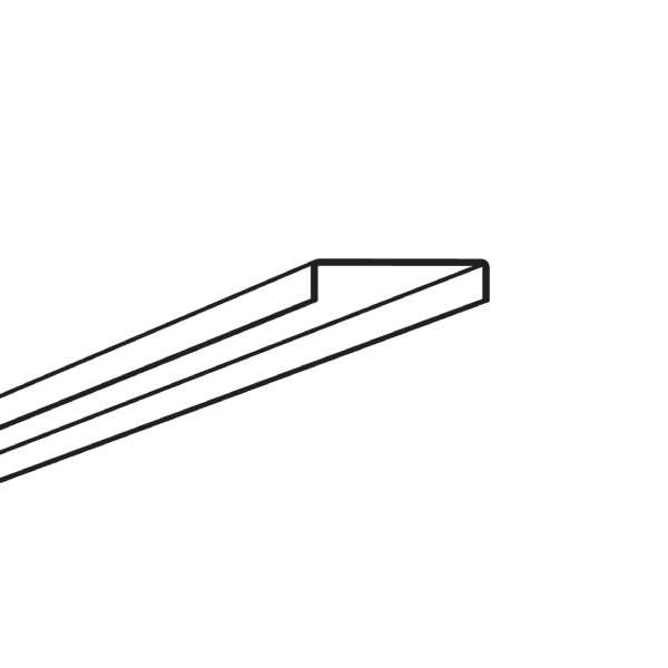 Profilé d'espacement 30 mm Connect Thinline pour panneaux acoustiques Akusto™ Wall - Longueur 2,55 m