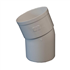 Coude mâle-femelle à 20° MEP 820C pour tuyau de descente de gouttière de diamètre 80 mm - PVC Gris